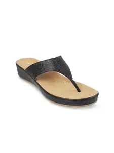 Metro Black Flatform Sandals
