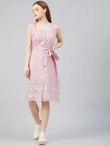 Marie Claire Pink A-Line Dress