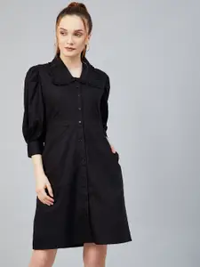Marie Claire Black Shirt Dress