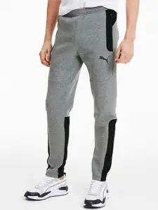 Puma Men Grey Solid Track Pants
