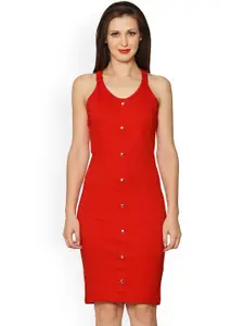 Miss Chase Red Sheath Dress