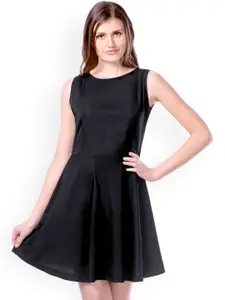 Miss Chase Black A-Line Dress