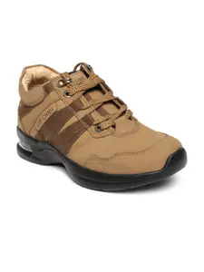 Red Chief Men Tan Brown Leather Casual Shoes
