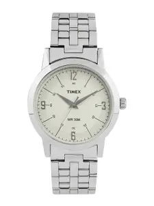 Timex Men Off-White Dial Watch TI000T10500