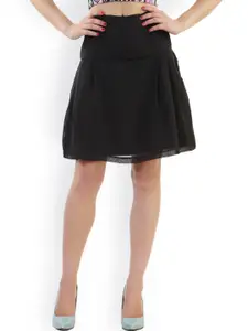 Belle Fille Black A-Line Skirt