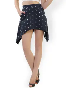 Belle Fille Black Polka Dot Print Skirt