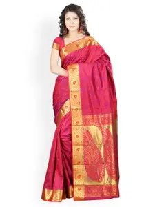 Varkala Silk Sarees Red Jacquard Traditional Saree