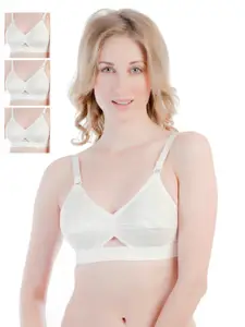 Centra Pack of 4 Full-Coverage Bras CLY-WH-4P-40DD