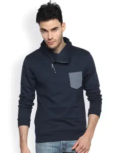 Campus Sutra Navy Sweatshirt