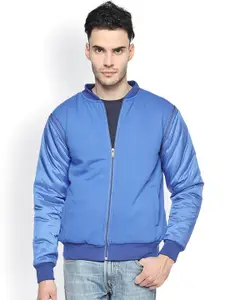 Campus Sutra Blue Padded Jacket