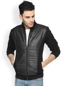 Campus Sutra Black Bomber Jacket