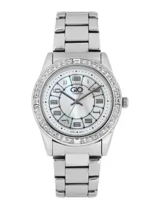 GIO COLLECTION by GIORDANO Women Pearly White Dial Watch G0034-11