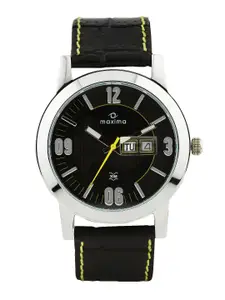 Maxima Men Black Dial Watch