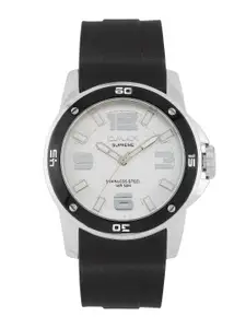 Omax Omax Men Silver Toned Dial Watch