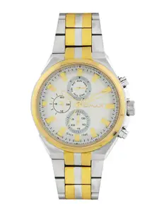 Omax Men Off-White Dial Watch