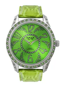 Omax Women Green Dial Watch