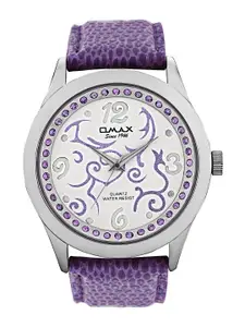Omax Women White Dial Watch
