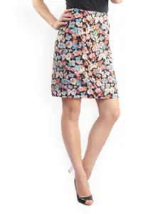 Belle Fille Multicoloured Printed Pencil Skirt