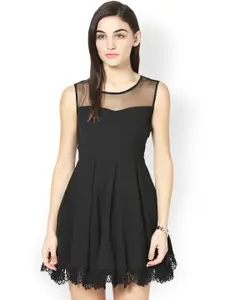 Besiva Black Fit & Flare Dress