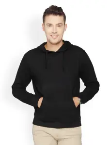 Campus Sutra Men Black Sweatshirt