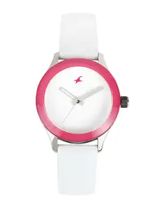 Fastrack Women White Dial Watch 6078SL01