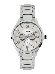 Timex Men Silver-Toned Dial Watch TW000T306