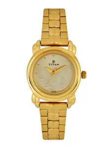 Titan Women Silver-Toned Dial Watch 2534YM01