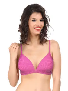 Triumph Pink77 Invisible Padded Wireless Multioptional Straps Everyday T-Shirt Bra 110I356