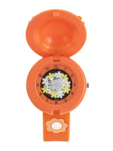 Zoop Girls Multi-Coloured Floral Print Dial Watch