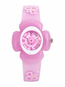 Zoop Girls Pink Dial Watch