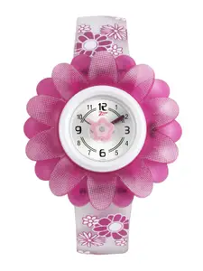 Zoop Girls Silver Toned Dial Watch