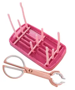 Fab N Funky Drying Rack with tong - Pink