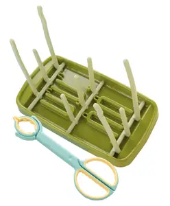 Fab N Funky Drying rack with bottle tong - Green
