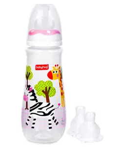 Babyhug Drop Anti- Colic Feeding Bottle 250ml & 2pcs Nipples Fast Flow