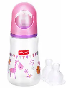 Babyhug Anti-Colic Feeding Bottle 125ml & 2pcs Nipples Fast Flow