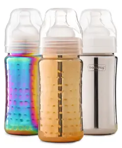 Babyhug Stainless Steel Feeding Bottle - 300 ml Combo Pack of 3