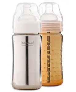 Babyhug Stainless Steel Feeding Bottle - 300 ml Combo Pack of 2
