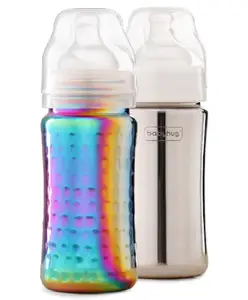 Babyhug Stainless Steel Feeding Bottle - 300 ml Combo Pack of 2