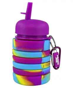 Smily Kiddos Silicone Expandable & Foldable Bottle Purple - 500 ml