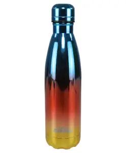 Smily Kiddos Stainless Steel Water Bottle Glossy Red Theme - 500 ml