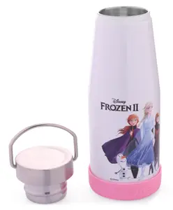 Skoodle Frozen Printed Pyrex Thermal Bottle Purple - 400 ml
