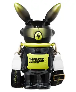 Little Surprise Box Space Bunny Robo Water Bottle Black - 1100 ml