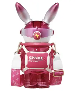 Little Surprise Box Space Bunny Robo Water Bottle Dark Pink - 1100 ml
