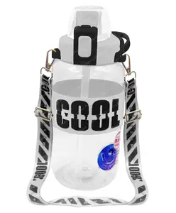 FunBlast Sports Gallon Water Bottle with Push Button Lock White - 1200 ml