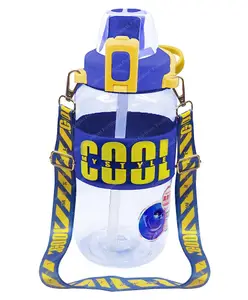 FunBlast Sports Gallon Water Bottle with Push Button Lock Blue - 1200 ml