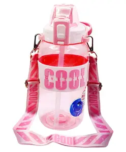 FunBlast Sports Gallon Water Bottle with Push Button Lock Pink - 1200 ml