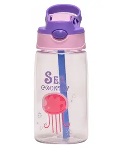Adore Basics Land Era Straw Sipper Water Bottle with Handle - 500 ml