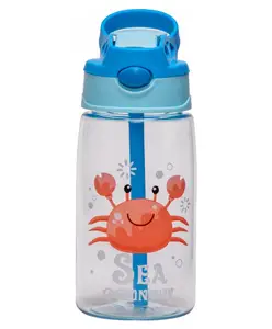 Adore Basics Land Era Straw Sipper Water Bottle with Handle - 500 ml