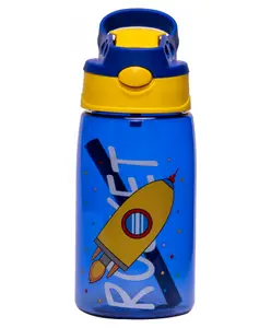 Adore Basics Land Era Straw Sipper Water Bottle with Handle - 500 ml