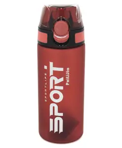SANJARY Leakproof Sports Water Bottle Red - 500 ml